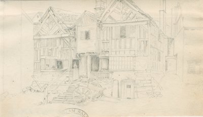 Uttoxeter Town - [Ale Warehouse]: pencil drawing, nd [?mid 19th cent] (drawing) 作者 约翰·罗伯特·弗尼霍夫