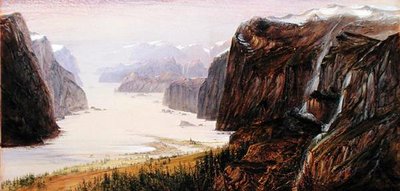 挪威Aardals Sogne峡湾，初夏的一个早晨 作者 约翰·罗伯特·马瑟