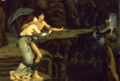 斯泰克斯河两岸的奥菲斯和欧拉狄采，1878年 作者 John Roddam Spencer Stanhope