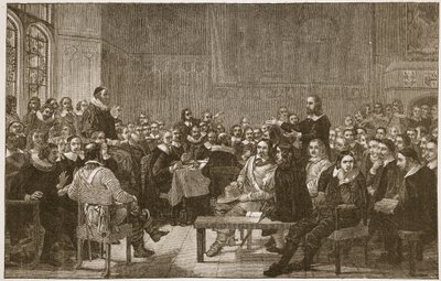 威斯敏斯特神圣大会，来自&39;英国教会：人民历史&39;的插图由HDM Spence-Jones，酒吧。 c.1910（棕褐色照片） 作者 约翰·罗杰斯·赫伯特