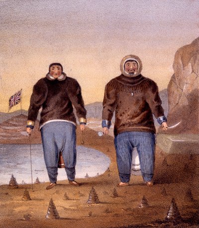 Illictu和Otoogiu，来自“寻找西北通道的第二次航行的叙事”，1835年出版 作者 约翰·罗斯