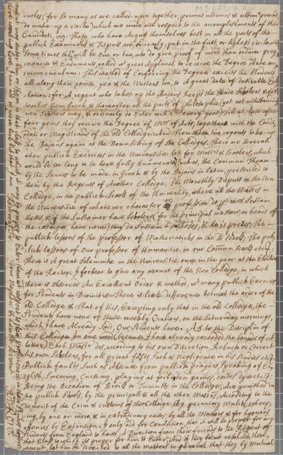 1691年，圣安德鲁斯的学生约翰·罗（John Row）写给他叔叔的一封信 作者 约翰·罗