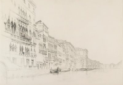 从贝姆博宫到格里马尼宫的风景，威尼斯，1870年5月至6月 作者 约翰·拉斯金