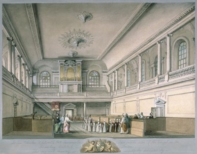 1773年，寻找西部的Foundling Hospital Chapel教堂 作者 约翰·桑德斯