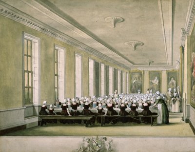 1773年，弃婴医院的女孩餐厅 作者 约翰·桑德斯