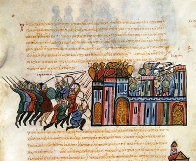 攻击要塞，《历史概要》的缩影，c.1126-1150 作者 约翰·席利兹