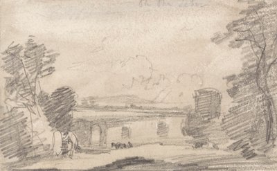 Bridge and Ruin, after Richard Wilson; On the Tiber 作者 约翰·塞尔·科特曼