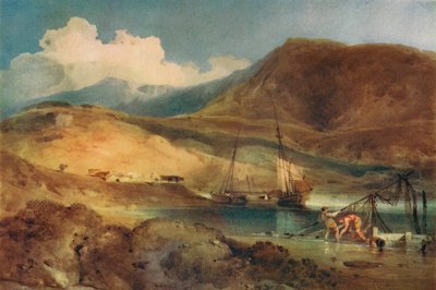 卡德·伊德里斯（Cader Idris），来自Barmouth Sands，十九世纪 作者 约翰·塞尔·科特曼