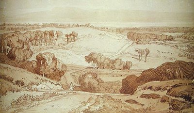 法国风景（纸上水彩） 作者 约翰·塞尔·科特曼