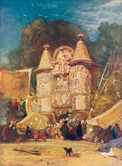 修道院Aumale的通道，诺曼底，1832年 作者 约翰·塞尔·科特曼