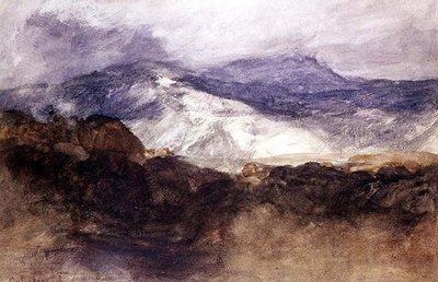 威尔士山（纸上水彩画） 作者 约翰·塞尔·科特曼