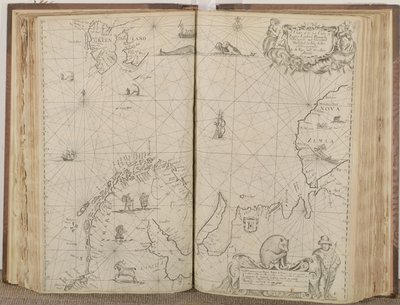 俄罗斯海岸图，拉普兰，芬马克，新泽姆拉和格陵兰，1671年 作者 约翰·塞勒