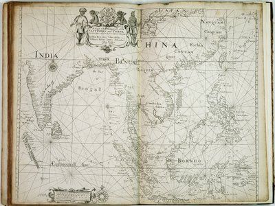 从苏拉特到日本的东印度群岛和中国贸易部分及邻近岛屿图 作者 约翰·塞勒