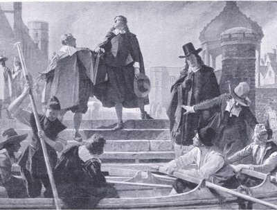 五位成员的飞行，插图来自 Waverley 出版的《英国人民的历史》，约 1940 年（石版画） 作者 约翰·西摩·卢卡斯