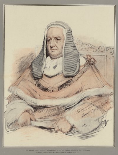 尊敬的Baron Alverstone，英国首席大法官 作者 John Seymour Lucas