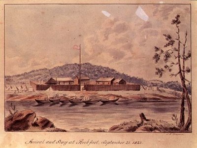 抵达并留在洛克福特，1821年（纸上写着） 作者 约翰·辛普森