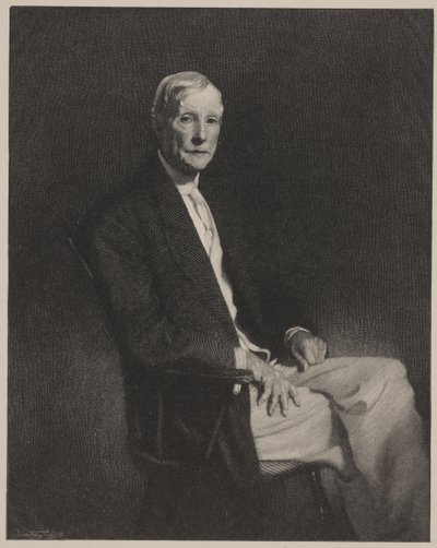 蒂莫西·科尔（Timothy Cole）印刷的约翰·D·洛克菲勒（John D.Rockefeller）肖像 作者 John Singer (after) Sargent