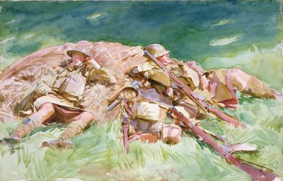 1951年，1151名高地人在前线休息 作者 约翰·辛格·萨金特