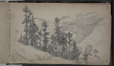 阿尔卑斯山风景，滨湖采尔，奥地利 作者 约翰·辛格·萨金特