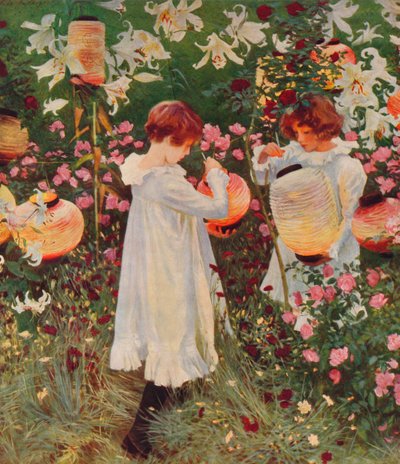 康乃馨，莉莉，莉莉，玫瑰，1885-86，1938 作者 约翰·辛格·萨金特