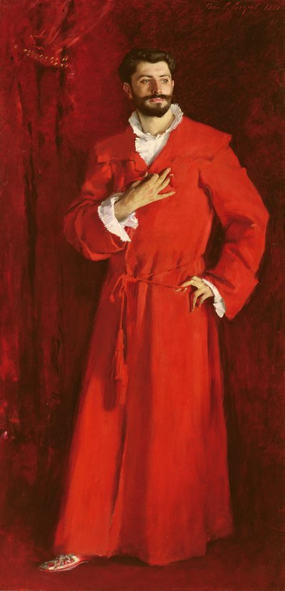 Pozzi博士在家，1881年 作者 约翰·辛格·萨金特