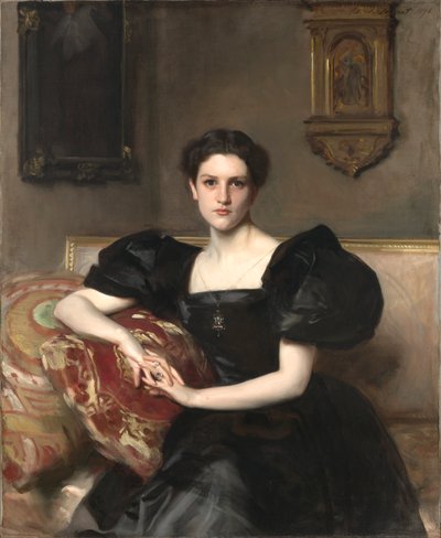 伊丽莎白-温斯洛普-陈勒 约翰-杰-查普曼夫人，1893年。 作者 约翰·辛格·萨金特