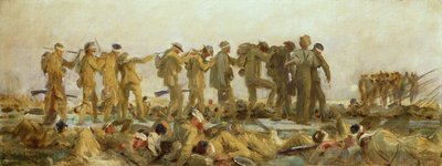 加斯德（Gassed），石油研究，1918-19 作者 约翰·辛格·萨金特