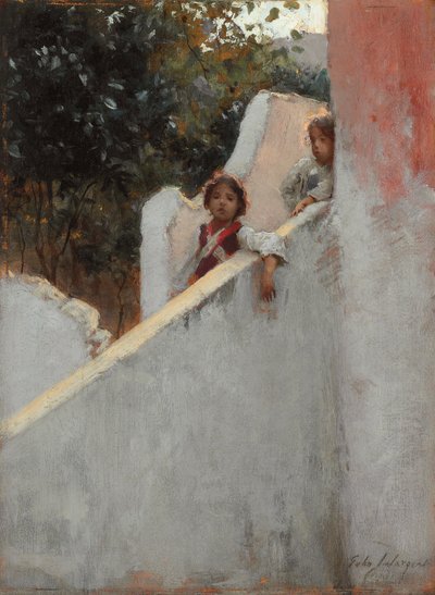 卡普里岛的回忆；卡普里岛的回忆，1878年 作者 约翰·辛格·萨金特