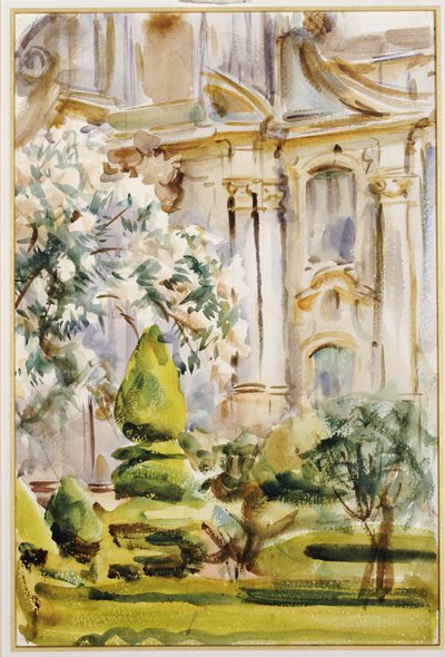 宫殿和花园，西班牙，1912年 作者 约翰·辛格·萨金特