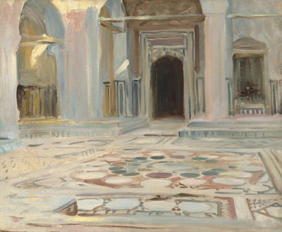 铺路，开罗，1891年。 作者 约翰·辛格·萨金特