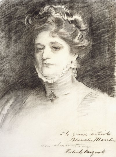 Blanche Marchesi肖像，1910年 作者 约翰·辛格·萨金特