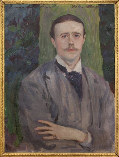 雅克-埃米尔-布兰奇（1861-1942）的肖像。约翰-辛格-萨金特（1856-1925）的画作，布面油画，20世纪的法国艺术。鲁昂艺术博物馆。 作者 约翰·辛格·萨金特