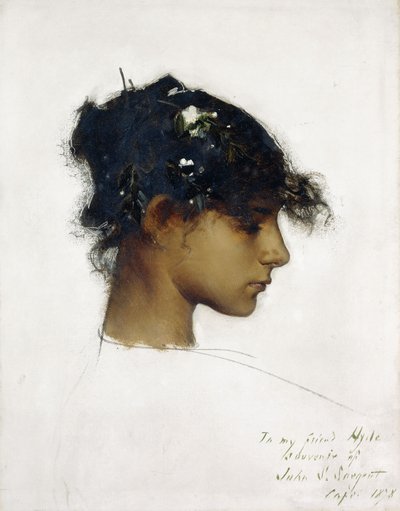 罗西娜·费拉拉（Rosina Ferrara）-卡普里女孩，1878年 作者 约翰·辛格·萨金特