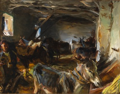 昆卡的马厩，1903年。 作者 约翰·辛格·萨金特