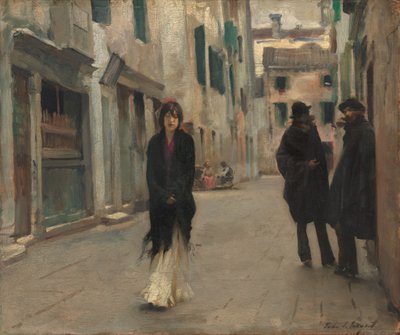 威尼斯的街道，1882年。 作者 约翰·辛格·萨金特