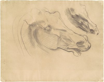 阿波罗在他的战车上与小时的研究，1922-1925。 作者 约翰·辛格·萨金特