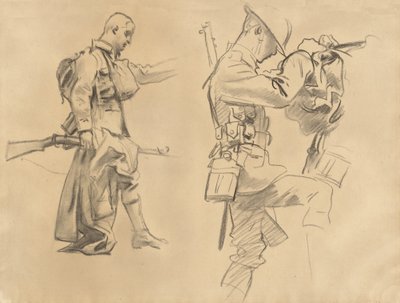 为加塞的研究[直页]，1918-1919。 作者 约翰·辛格·萨金特