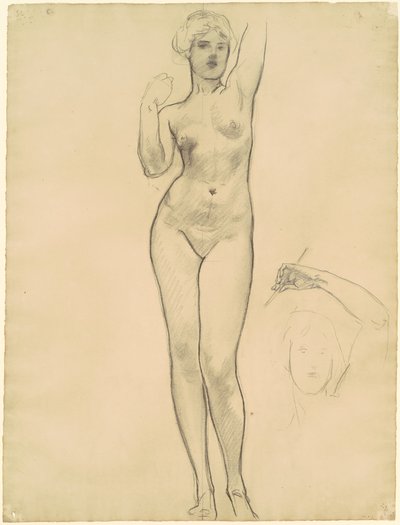 为《阿芙罗狄蒂和爱神》研究阿芙罗狄蒂，1919-1920。 作者 约翰·辛格·萨金特