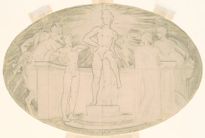 古典和浪漫主义艺术研究，约1921年。 作者 约翰·辛格·萨金特