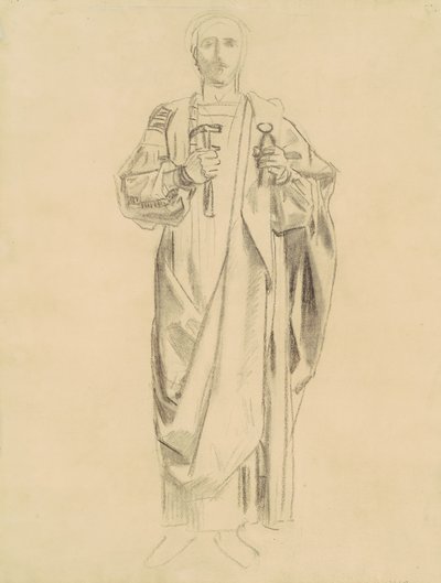 救赎的教义研究：天使壁画[直页]，1895-1903。 作者 约翰·辛格·萨金特