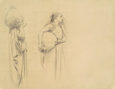 Danaïdes》的研究，1922-1925。 作者 约翰·辛格·萨金特