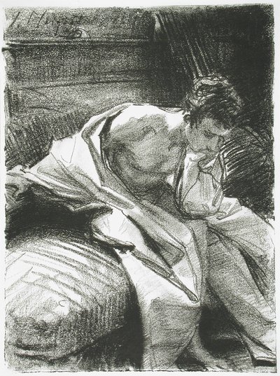 研究一位年轻人，1895年 作者 约翰·辛格·萨金特