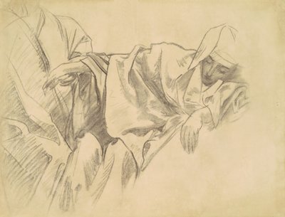为《玫瑰经》的十五个奥秘研究耶稣受难，1903-1916。 作者 约翰·辛格·萨金特