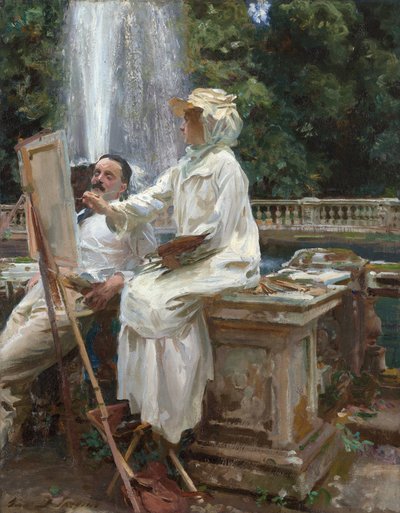 The Fountain, Villa Torlonia, Frascati, Italy 作者 约翰·辛格·萨金特