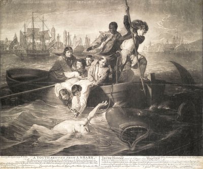 从鲨鱼口中获救的青年 作者 John Singleton (after) Copley