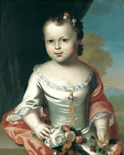 伊丽莎白·格林利夫（Elizabeth Greenleaf），1753-54年。 作者 约翰·辛格尔顿·科普利