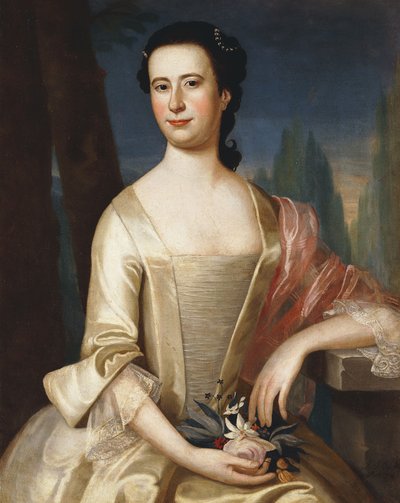 女人肖像，1755年 作者 约翰·辛格尔顿·科普利