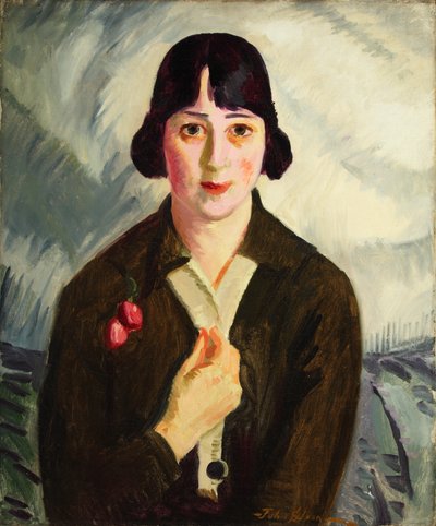 贵格内尔（海伦-M-泰勒）1916 年（布面油画） 作者 约翰·斯隆