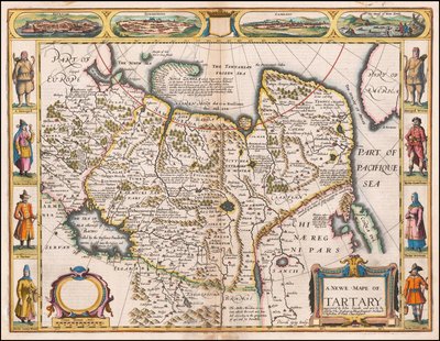 1626 年约翰-斯比德绘制的鞑靼地图 作者 约翰·斯皮德