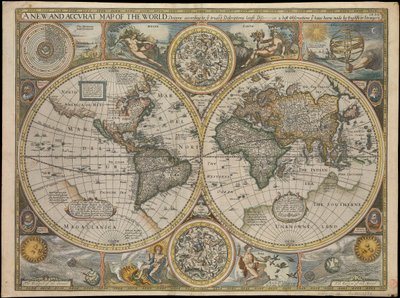新的、精确的世界地图 作者 约翰·斯皮德